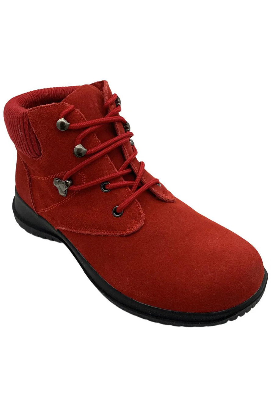 Wanderlust Women's Boston Ankle Boots Red - Wide